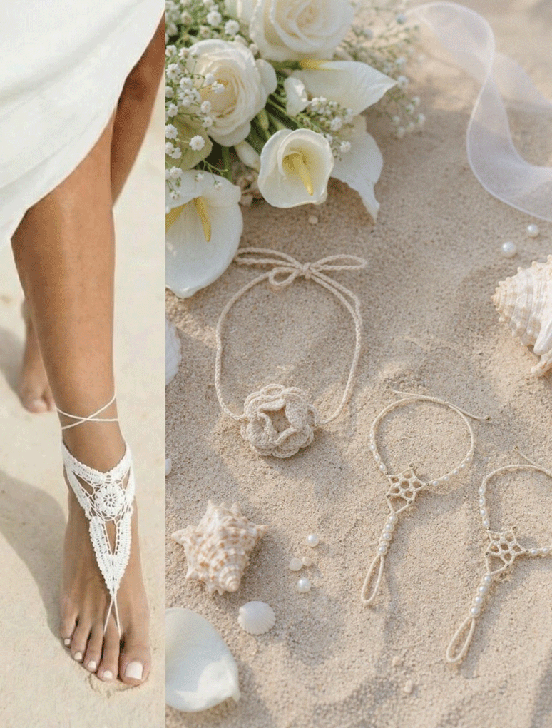 Macrame wedding dress lace-up bodice detail for a bohemian bridal look